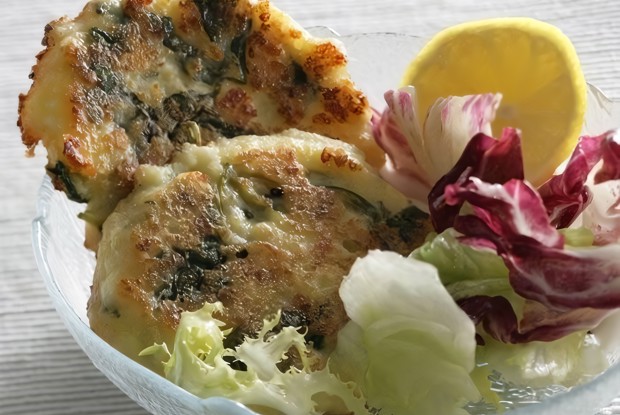 Овощные оладьи с творогом