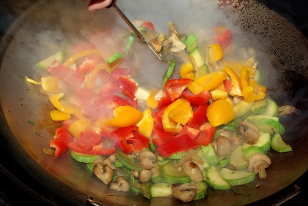 Овощи в воке по-китайски