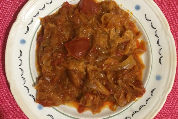 Овощное рагу с капустой