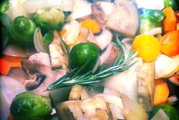 Овощное соте без капли масла