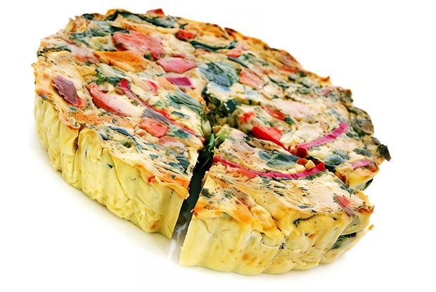 Овощной пирог с фасолью