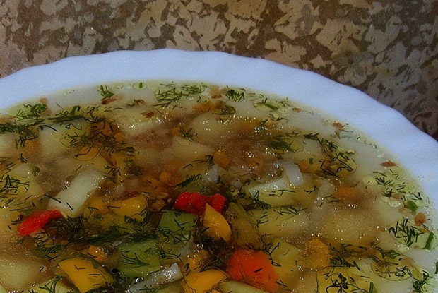 Овощной суп с гречневой крупой