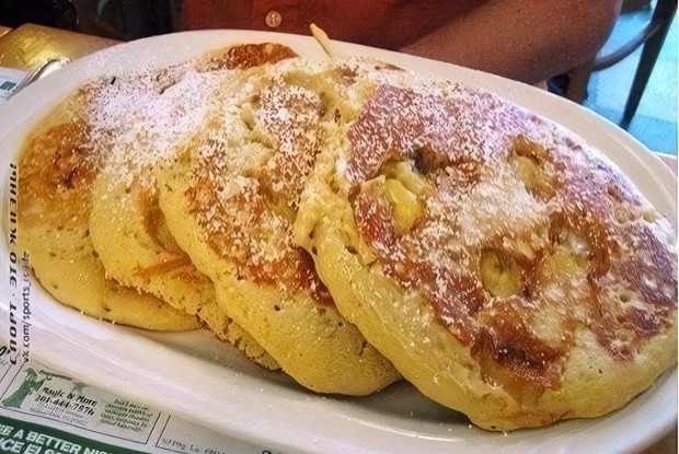 Овсяные оладьи с бананами