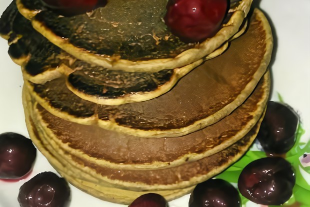 Овсяные панкейки с какао