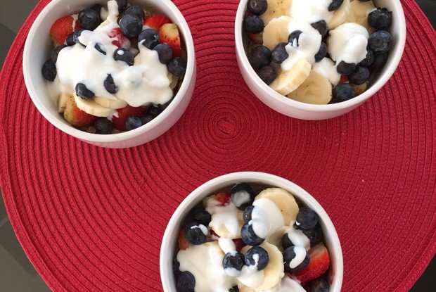 Овсянка с фруктами