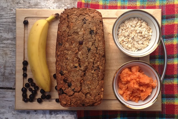 Овсяно-бананово-морковная коврижка