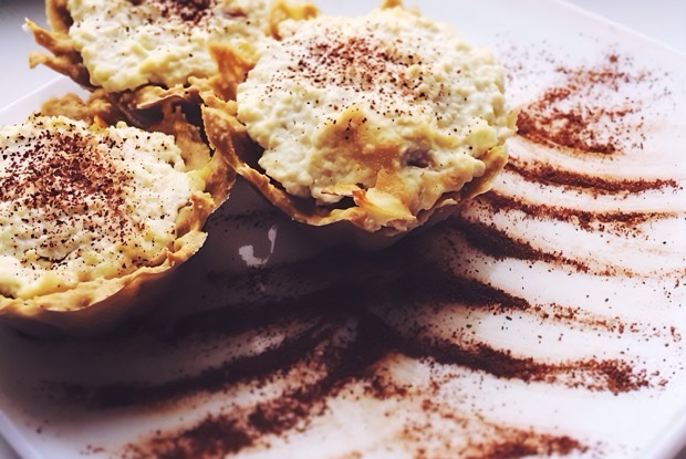 Овсяно-творожные кексы с яблоком