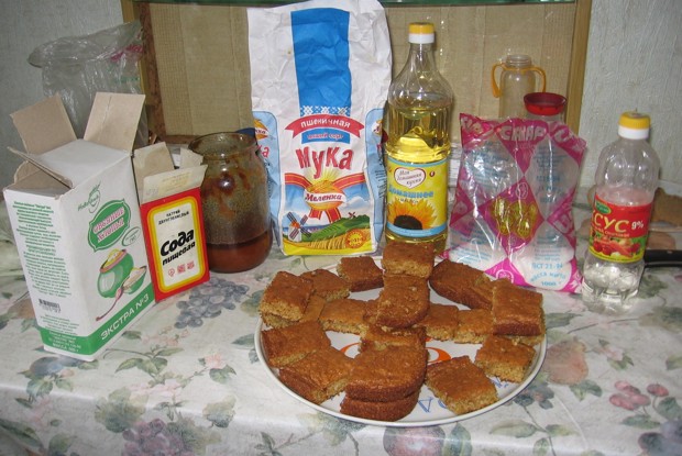 Овсяное печенье на меду