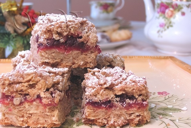 Овсяное печенье с джемом