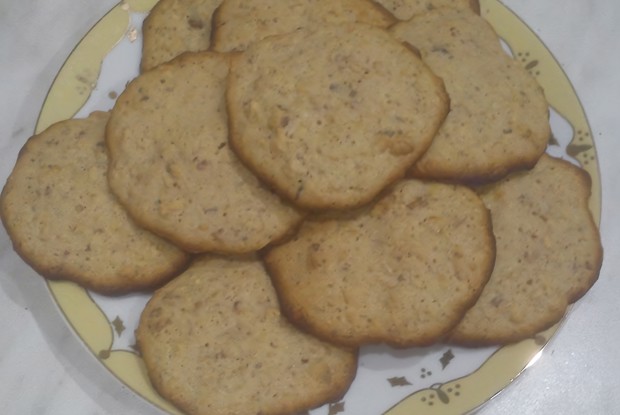 Овсяное печенье с грецкими орехами