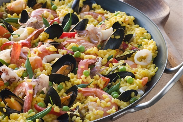 Паэлья с кальмарами