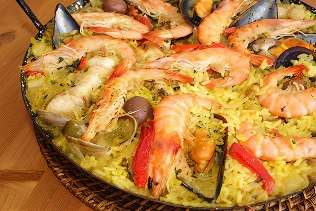 Паэлья с зелеными бобами