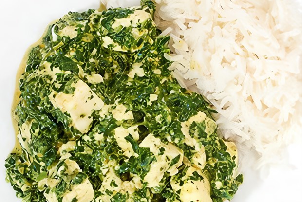 Палак панир с пряностями