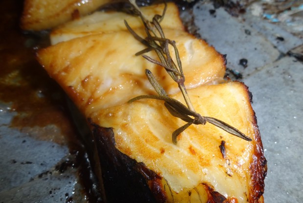 Палтус запеченный