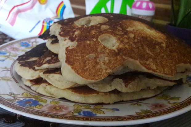 Панкейки с овсяными хлопьями