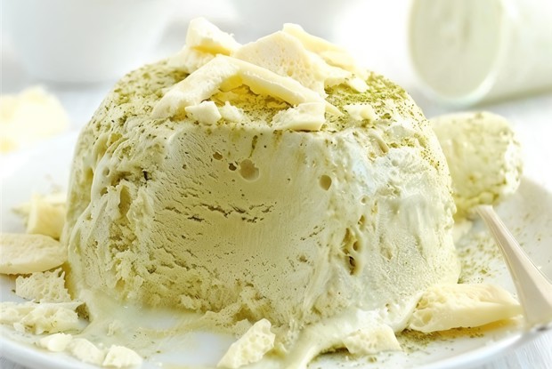 Парфе с белым шоколадом и чаем матча