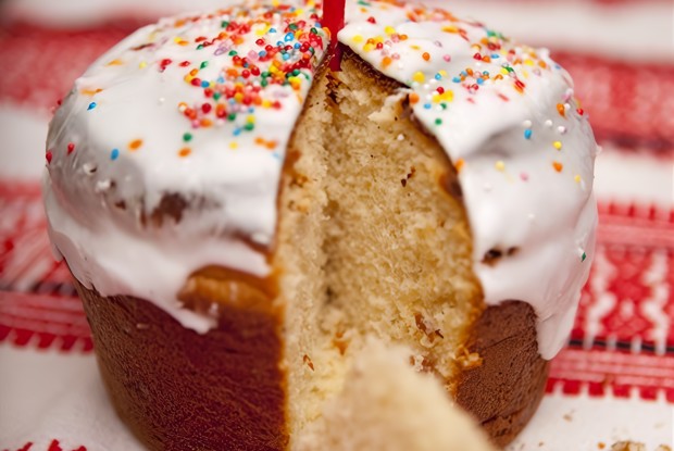 Пасхальный кулич на сметане