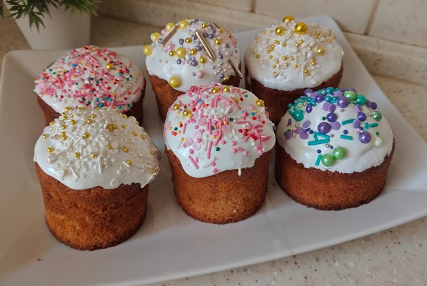 Пасхальные кексы с лимоном