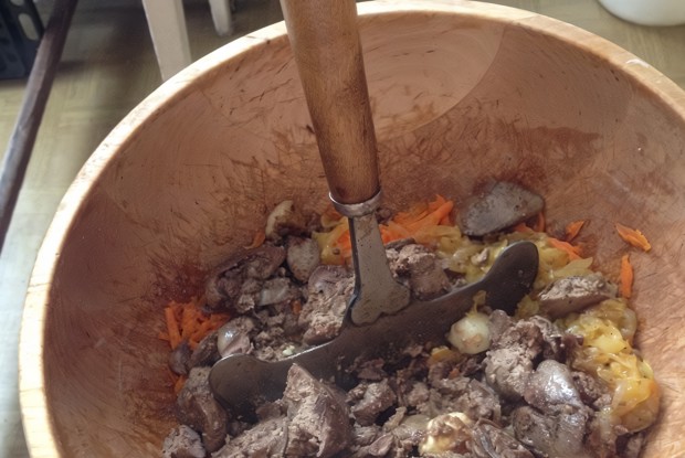 Паштет из говяжьей печени и легкого