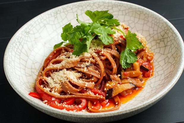 Паста аришта с овощами