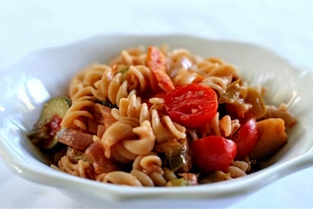 Паста примавера с соусом маринара