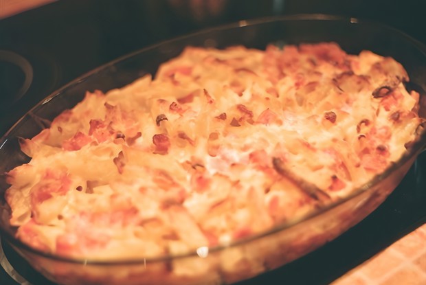 Паста с белым соусом