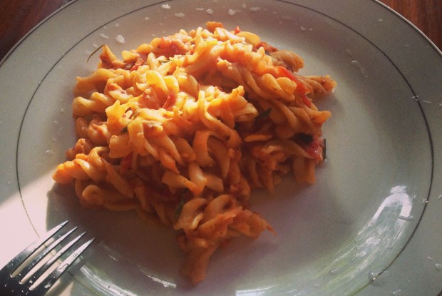 Паста с белой фасолью