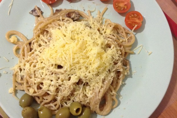 Паста с лисичками и тимьяном в сливочном соусе