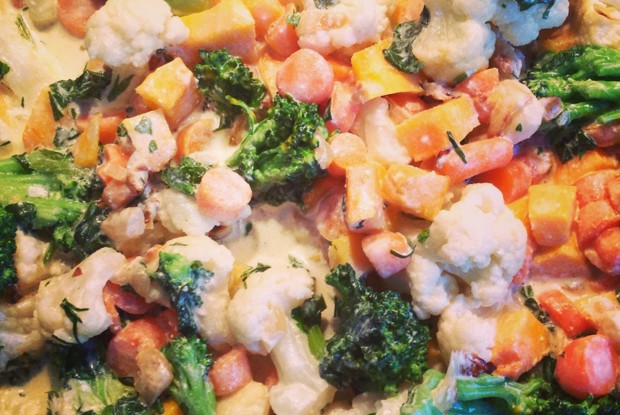 Паста с морским коктейлем в ароматном соусе