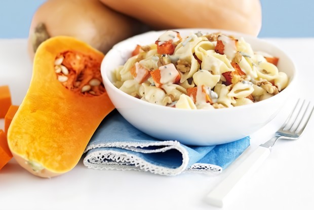 Паста с тыквой и голубым сыром