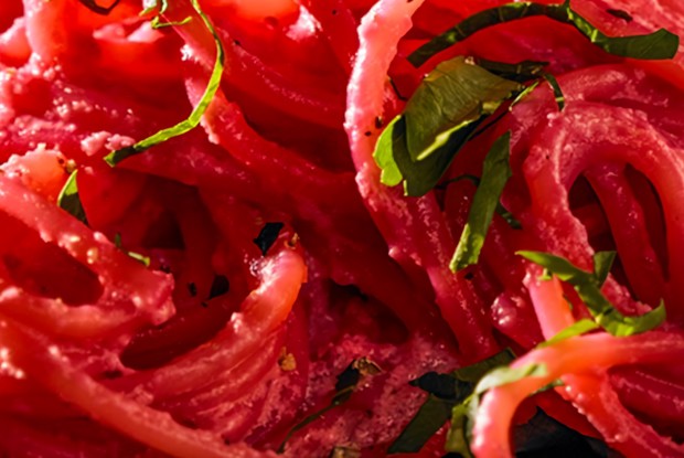 Паста со свеклой и хреном по-панамски