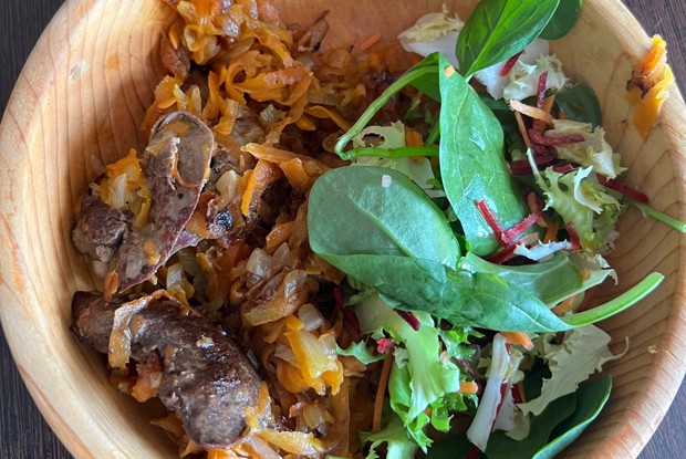 Печень кролика с зирой