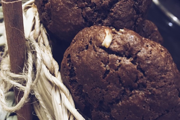 Печенье с какао и семечками