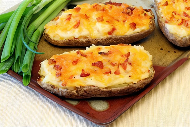 Печеный картофель с рокфором