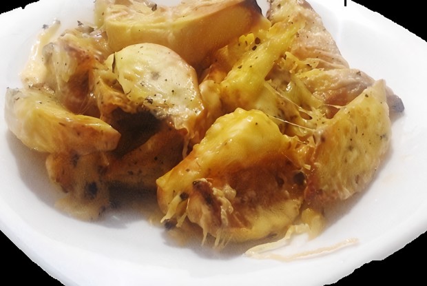 Печеный картофель с сыром