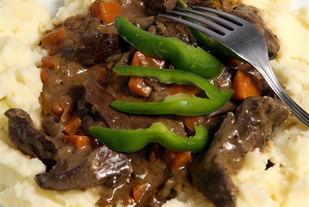 Печенка в сметане