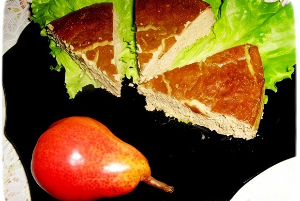 Печеночный мусс с грушами