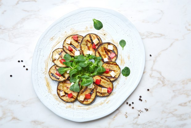 Печеные баклажаны с тофу