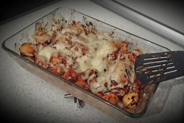 Пельменная запеканка