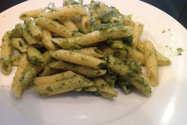 Пенне с тыквенно-базиликовым песто