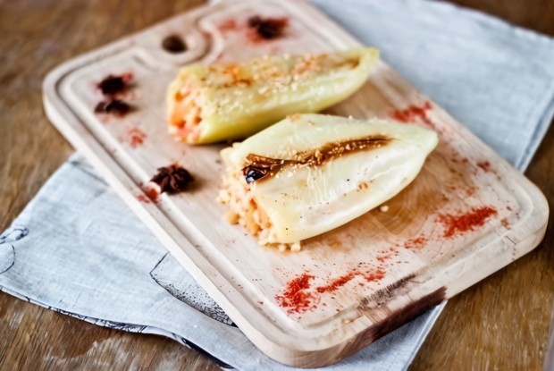 Перцы фаршированные булгуром
