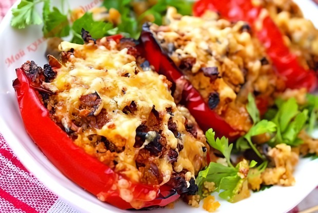 Перцы фаршированные фетой и томатами