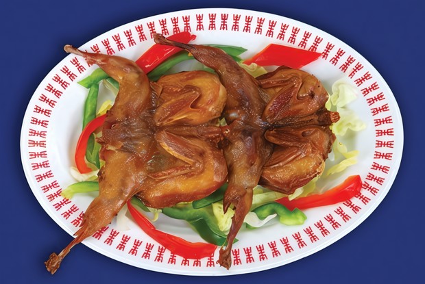 Перепела на гриле в темном ирландском соусе