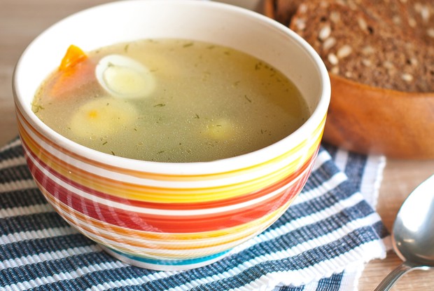 Перепелиный суп с булгуром