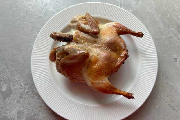 Перепелки запеченные в рукаве