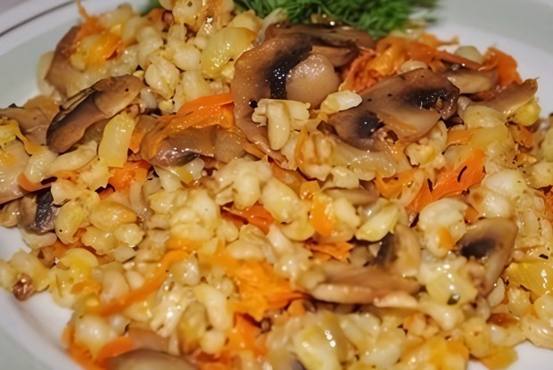 Перловая каша с грибами