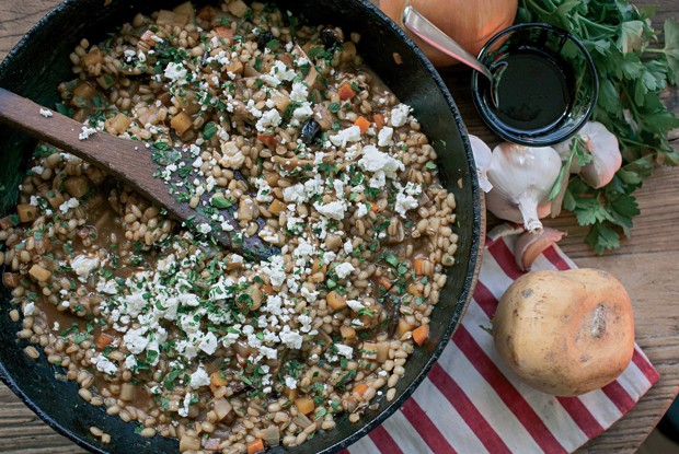 Перловая каша с фетой