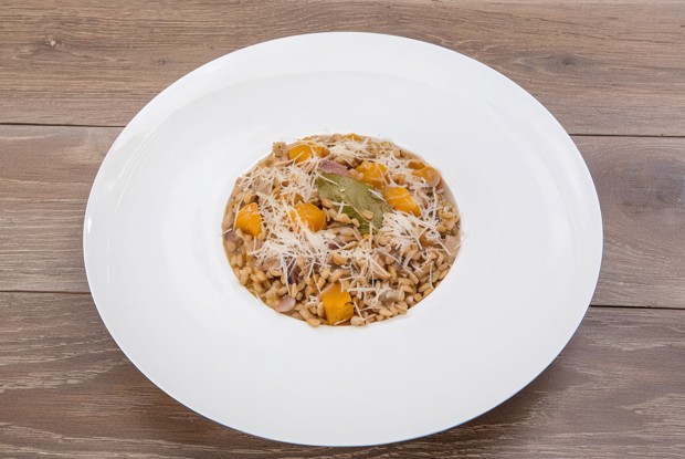 Перловое ризотто с тыквой