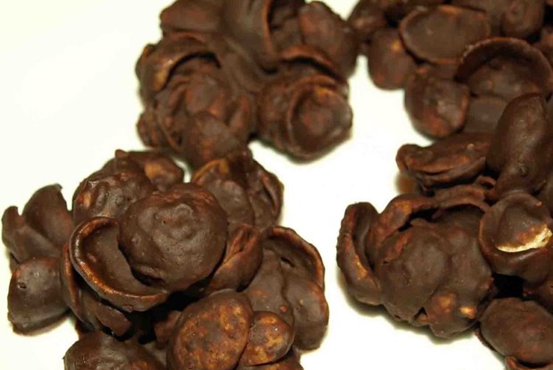 Песочные шоколадные розы