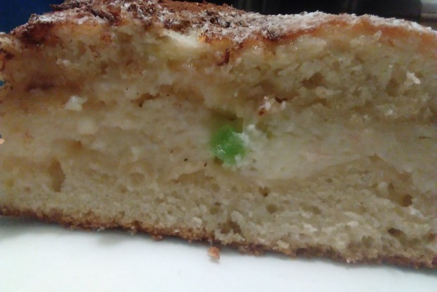 Песочный пирог с творожной массой